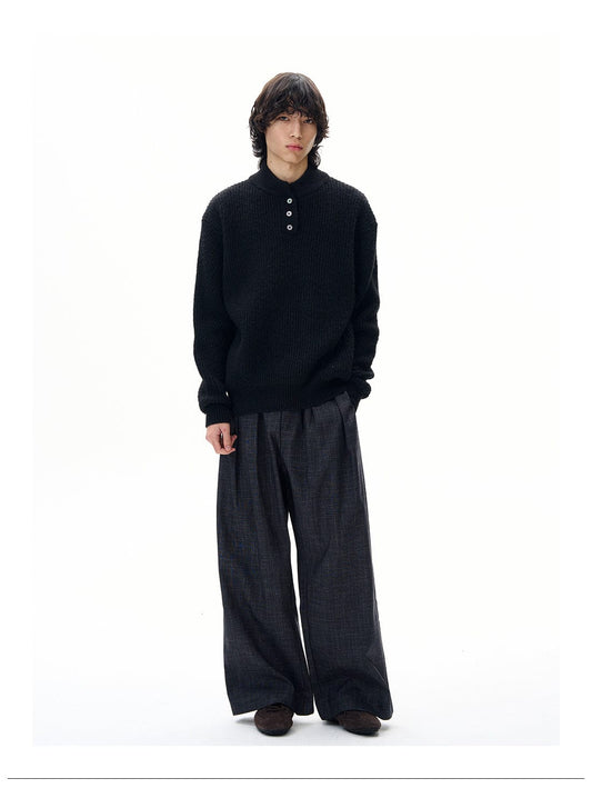 RT No. 32106 PLEATED BAGGY SUIT PANTS