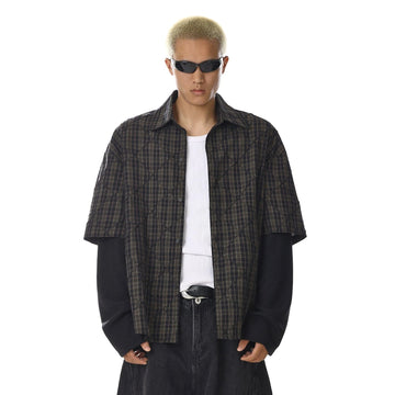RT No. 32728 TWO PIECE PLAID SHIRT LONGSLEEVE