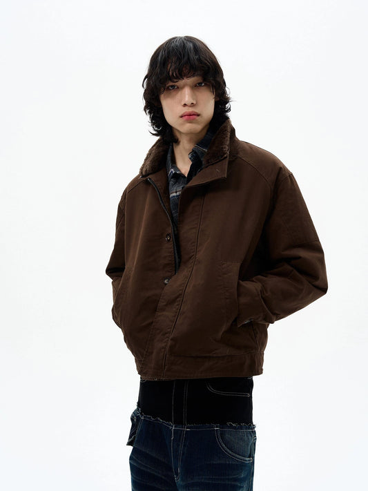 RT No. 32512 BROWN FUR COLLAR JK