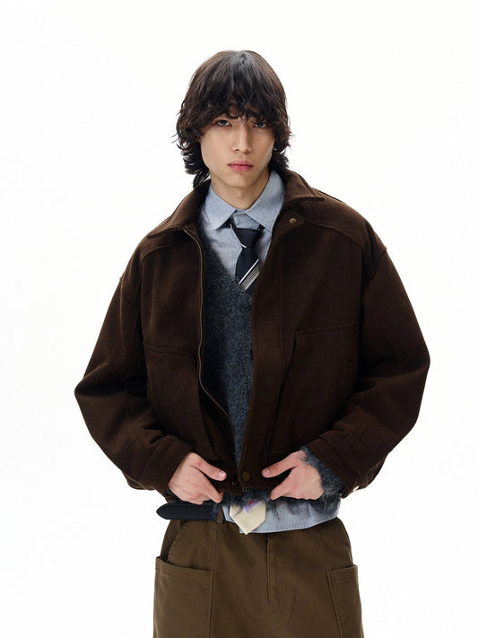 RT No. 32109 BROWN CORDUROY ZIP JK