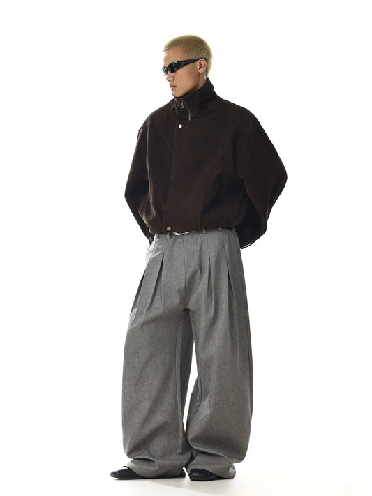 RT No. 32736 PLEATED STRAIGHT SUIT PANTS