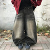 RT No. 32611 WASHED BAGGY STRAIGHT JEANS