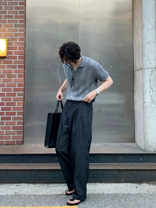 RT No. 32204 PLEATED CASUAL STRAIGHT PANTS