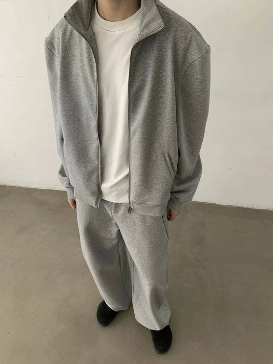 RT No. 29120 SILHOUETTE STAND COLLAR ZIPPER SWEATER