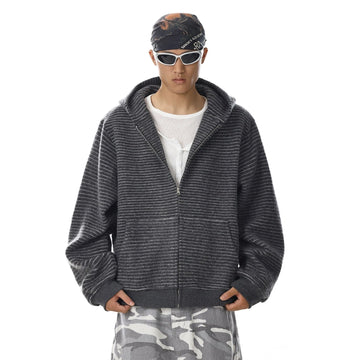 RT No. 32729 STRIPED ZIP HOODIE