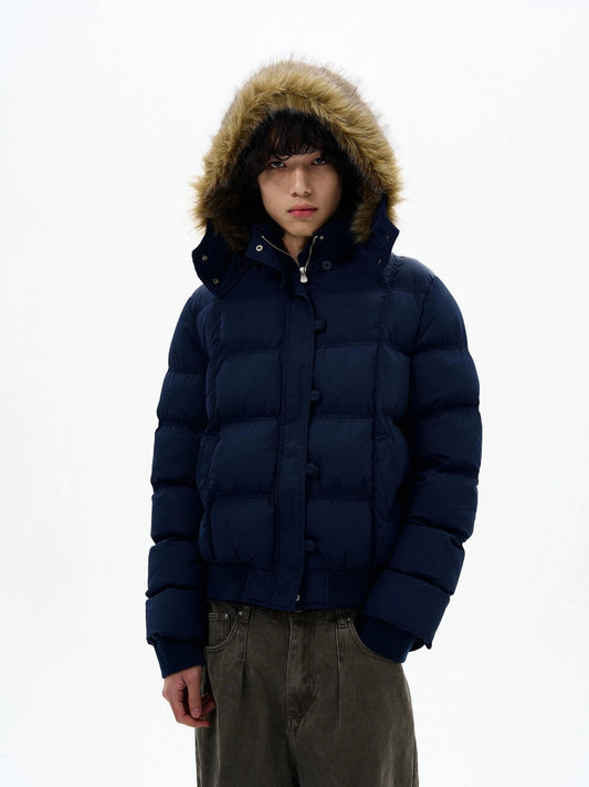 RT No. 32515 FUR HOODED PUFFER JK