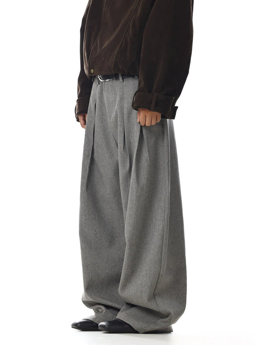 RT No. 32736 PLEATED STRAIGHT SUIT PANTS