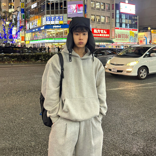 RT No. 12462 PULLOVER HOODIE & PLEATED SWEATPANTS