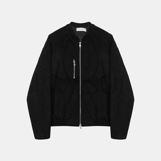 RT No. 32084 RECONSTRUCTED SUEDE ZIP JK