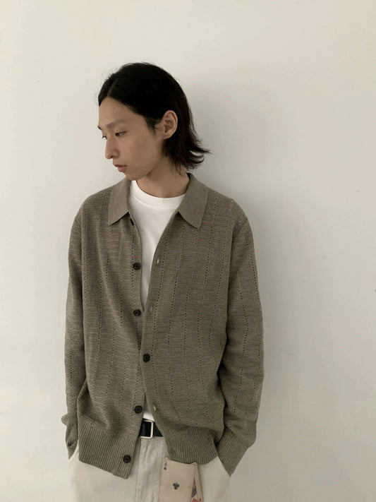 RT No. 29117 KNITWEAR BUTTON-UP SHIRT