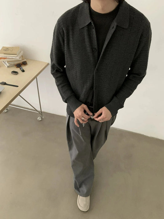 RT No. 29117 KNITWEAR BUTTON-UP SHIRT