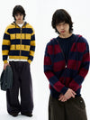 RT No. 32522 KNITWEAR STRIPED ZIP HOODIE