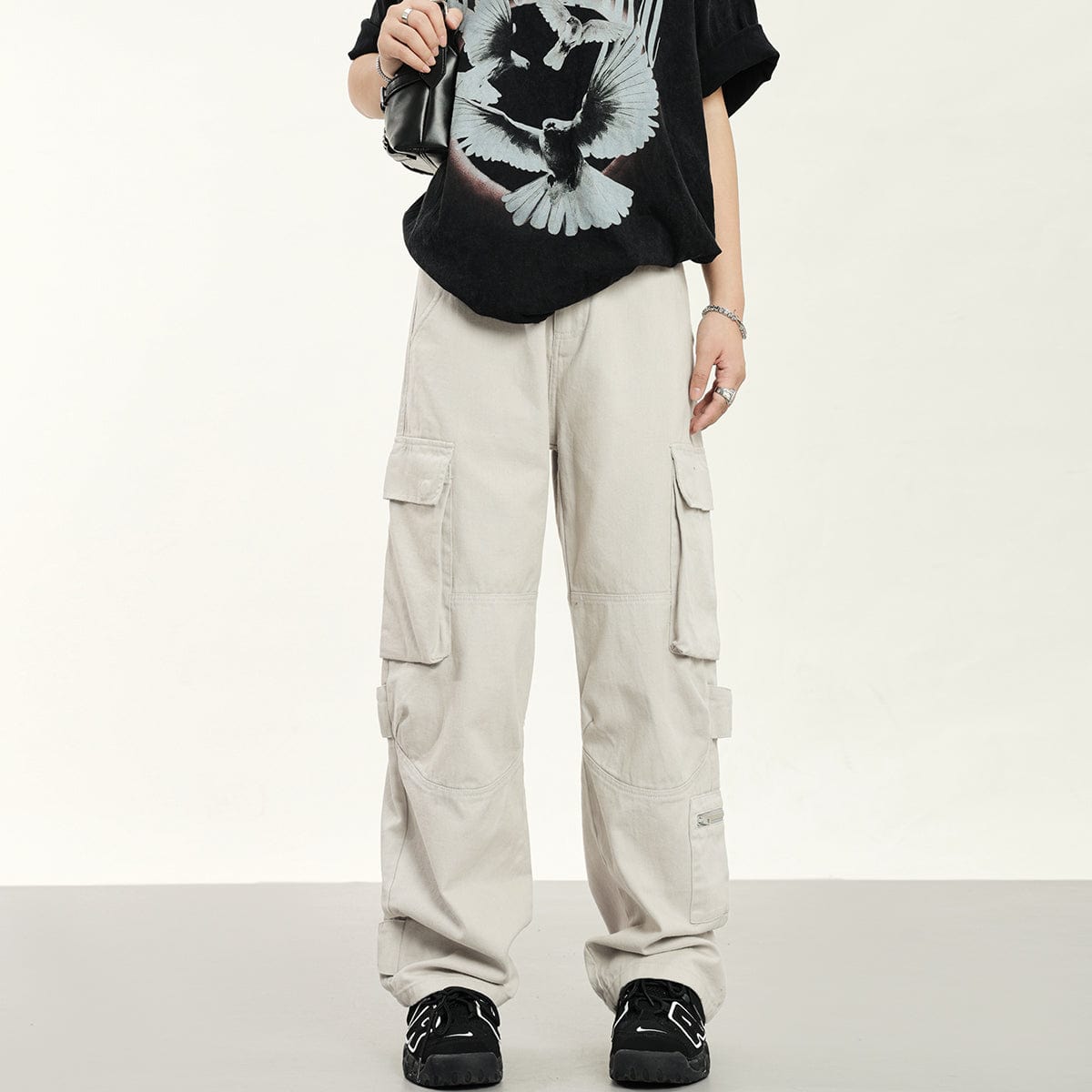 RTK (W) No. 1913 WIDE STRAIGHT CARGO PANTS