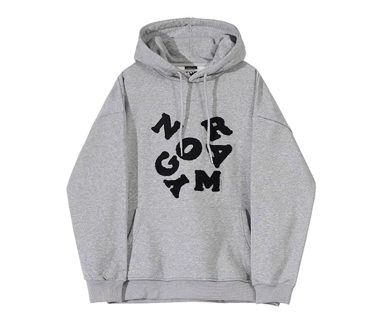 RT No. 9744 EMBROIDERED PULLOVER HOODIE