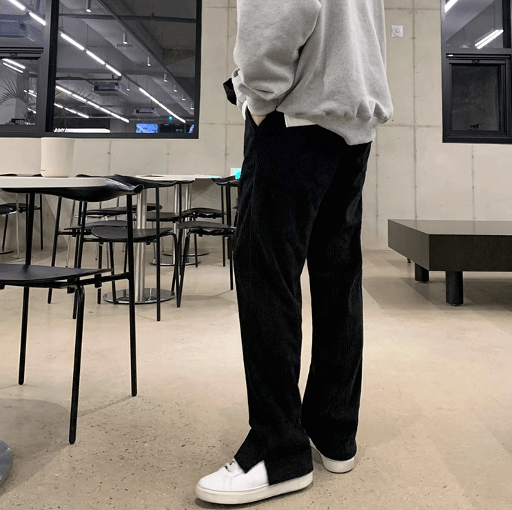 RT No. 10385 CORDUROY STRAIGHT PANTS