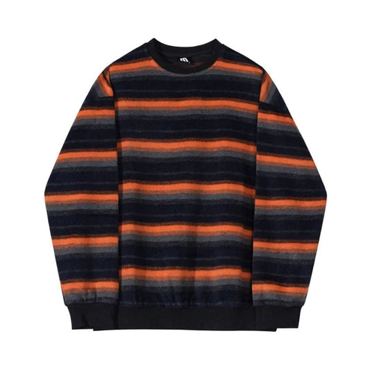 RT No. 9375 ORANGE STRIPE SWEATER