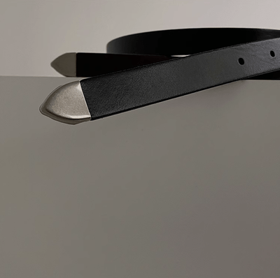 SILVER BUCKLE BELT