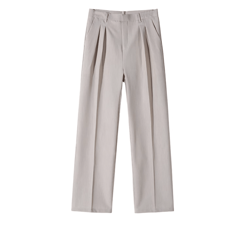 RT No. 8056 DRAPE WIDE STRAIGHT PANTS