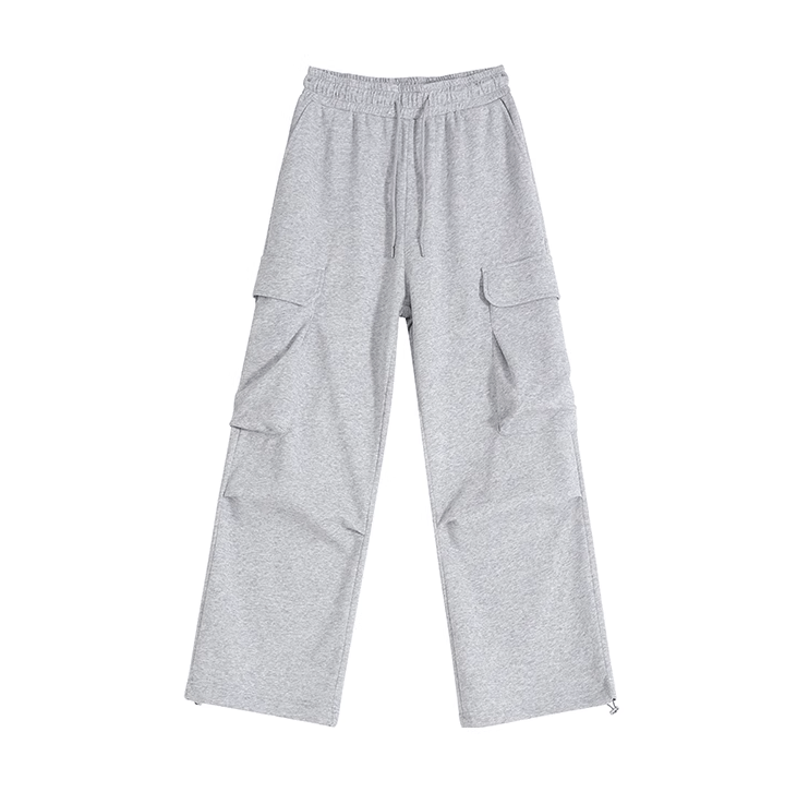 RT No. 11517 GRAY WIDE STRAIGHT SWEATPANTS