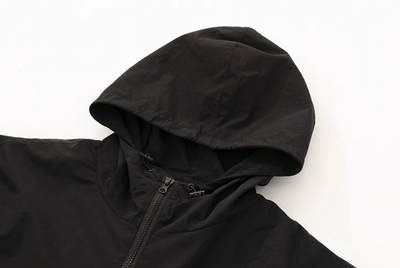 RT No. 11425 BLACK ZIP-UP HOODED JK