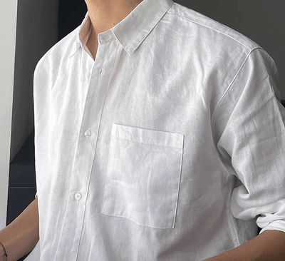 RT No. 9364 LINEN BUTTON-UP SHIRT