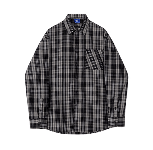 RT No. 11033 PLAID BUTTON-UP SHIRT