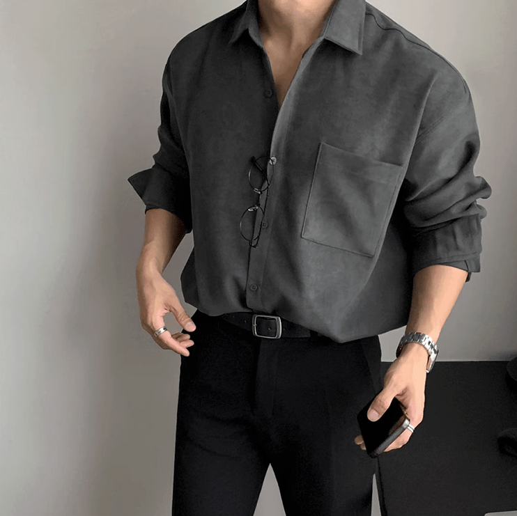 RT No. 9363 CASUAL BUTTON-UP SHIRT