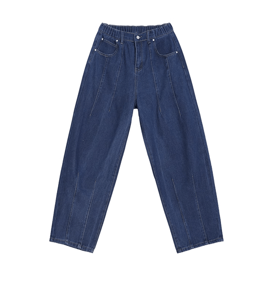RT No. 11269 RECONSTRUCTED BAGGY STRAIGHT DENIM JEANS