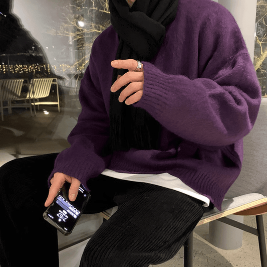 RT No. 10402 KNITTED PULLOVER SWEATER