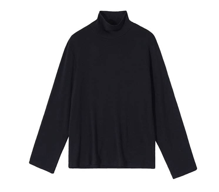 RT No. 10611 SLIM MOCK NECK LONGSLEEVE