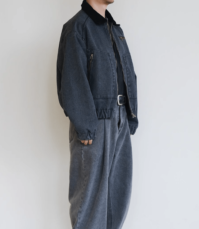 RT No. 9710 WASHED GRAY HEAVY DENIM JK