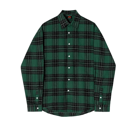 RT No. 11072 GREEN PLAID SHIRT