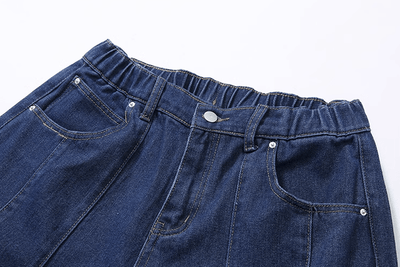 RT No. 11269 RECONSTRUCTED BAGGY STRAIGHT DENIM JEANS
