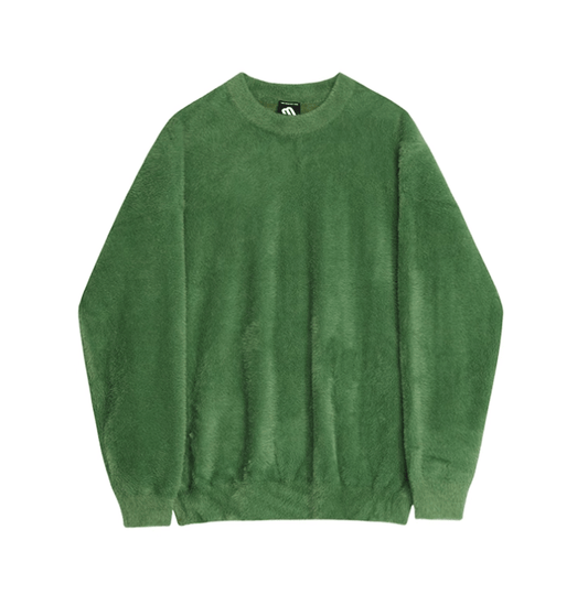 RT No. 11973 GREEN MOHAIR PULLOVER SWEATER