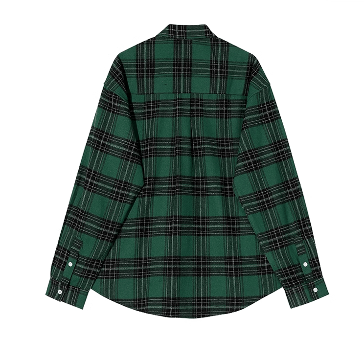 RT No. 11072 GREEN PLAID SHIRT