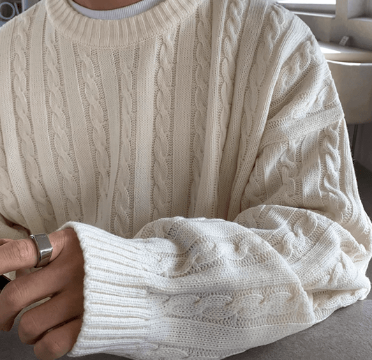 RT No. 12019 TWIST KNIT PULLOVER SWEATER