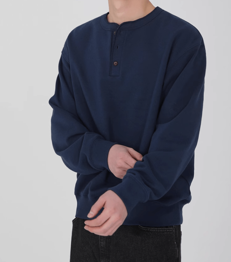 RT No. 10964 HENRY COLLAR LONGSLEEVE SWEATER