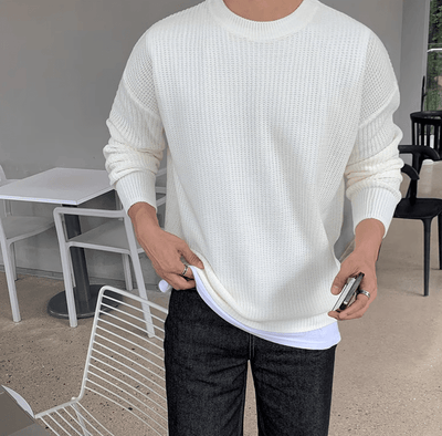 RT No. 10393 KNITTED PULLOVER SWEATER