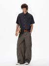 RT No. 18133 PLAID BUTTON-UP SHIRT