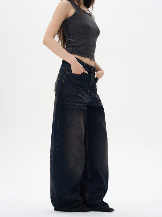 RT No. 12296 DARK BLUE SCIMITAR DENIM JEANS