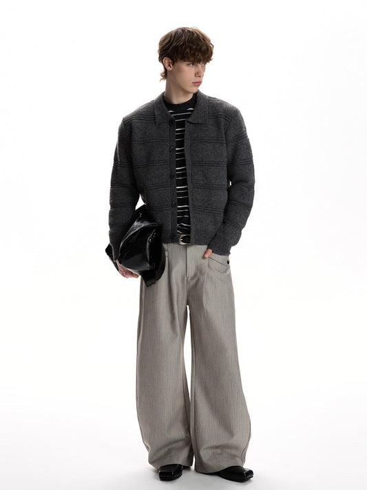 RT No. 59055 KNITWEAR COLLAR CARDIGAN