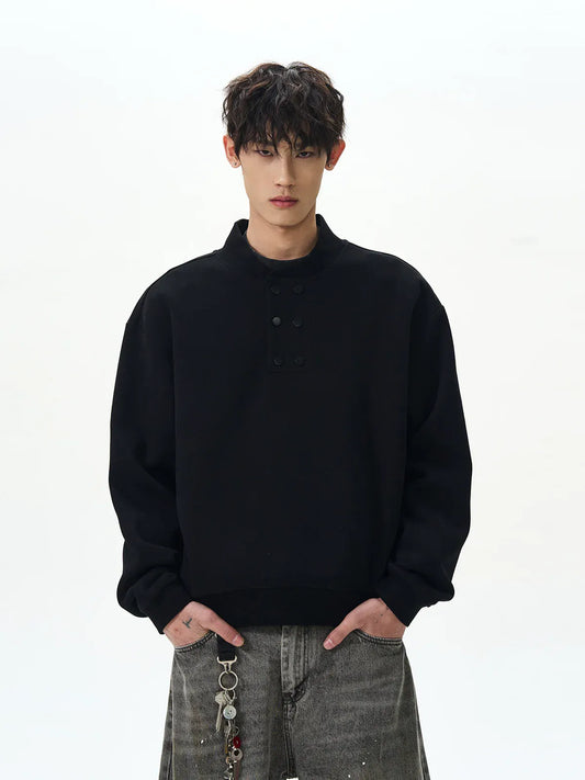 RT No. 45022 DOUBLE HENRY COLLAR SWEATER