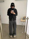 RT No. 28106 PLEATED WIDE STRAIGHT PANTS