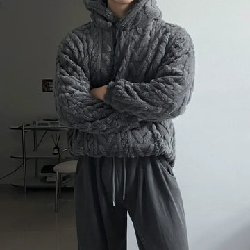 RT No. 42105 KNITWEAR TWIST PULLOVER HOODIE