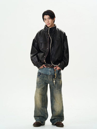 RT No. 11976 BLACK FLEECE LEATHER JK