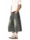 RT No. 18246 WHISKER WASH DENIM SHORTS