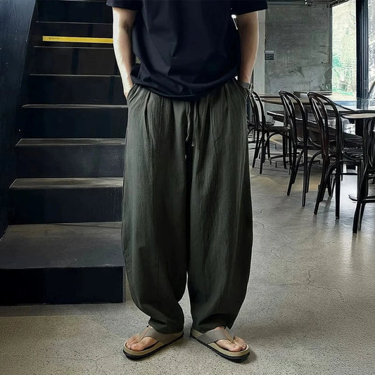 RT No. 18505 PLEATED WIDE STRAIGHT PANTS