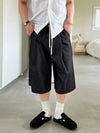RT No. 18708 PLEATED DARK GRAY SHORTS