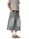 RT No. 18245 WHISKER WASH DENIM SHORTS