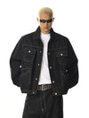 RT No. 27999 BLACK STITCH DENIM JACKET